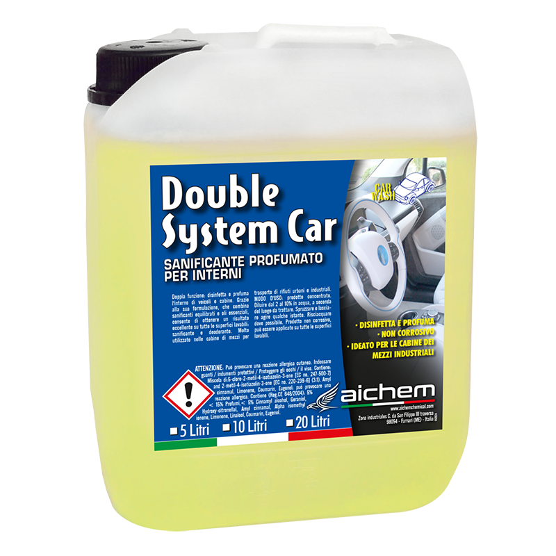 DOUBLE SYSTEM CAR – Higienizante Perfumado Profesional para Interiores (Habitáculo)