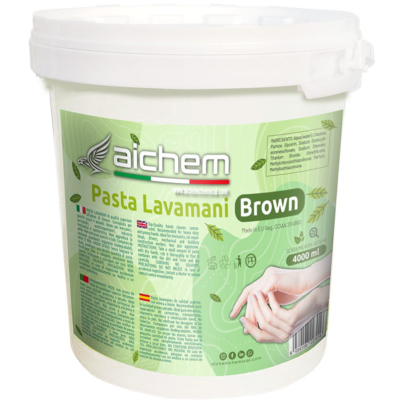 LAVAMANI BROWN – Pasta Lavamanos con Abrasivos Vegetales (uso general)