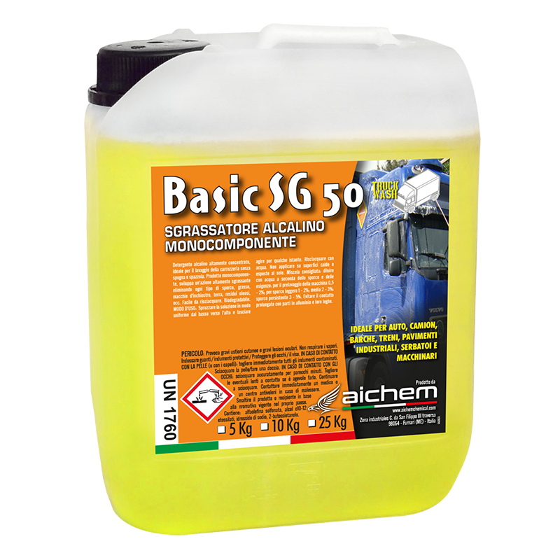 BASIC SG 50 – Detergente Alcalino Monocomponente Concentrado (Desengrase Intensivo)