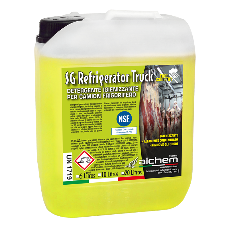 SG REFRIGERATOR TRUCK – Desengrasante Alcalino para Camión Frigo (Cloro Activo