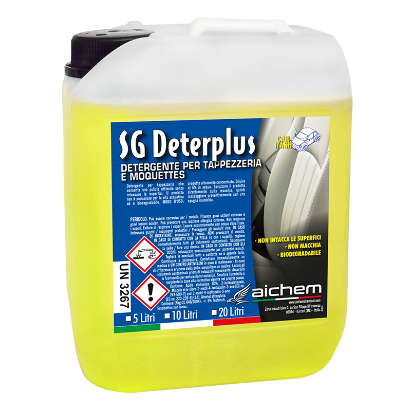 SG DETERPLUS – Limpiador Profesional para Tapicería de Auto (Aroma Limón