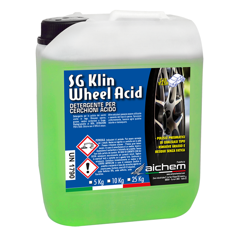 KLIN WHEEL ACID – Limpiador Ácido de Llantas y Neumáticos (suciedad pesada)