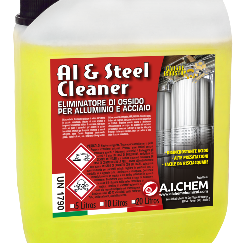 AL&STEEL CLEANER – Limpiador para Oxidaciones y Óxido (Manchas Difíciles)