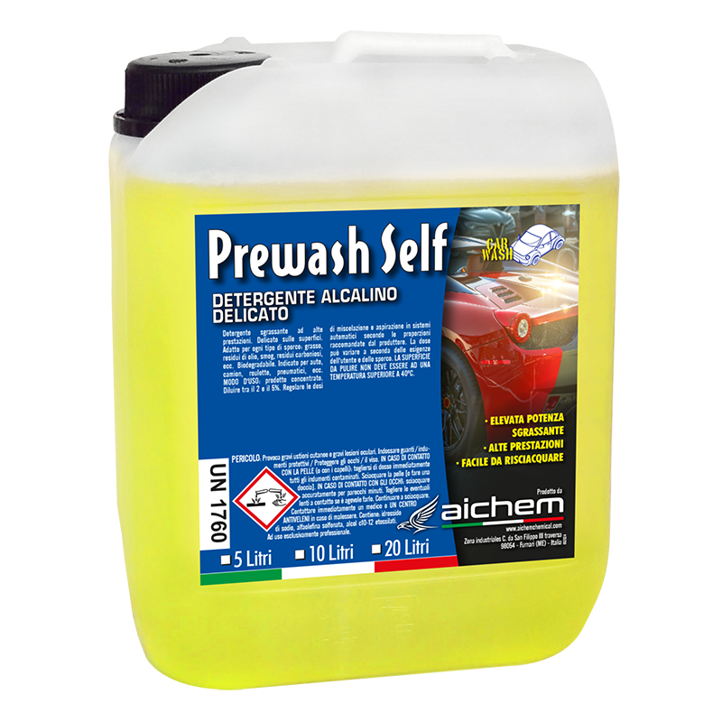 PREWASH SELF – Detergente Alcalino Profesional Prelavado Delicado (Self Service)