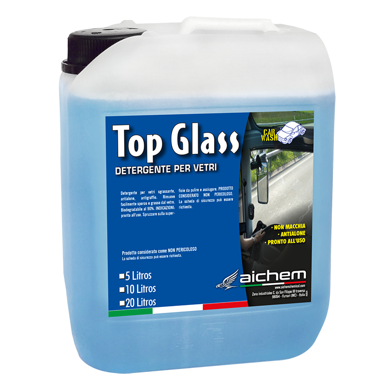 TOP GLASS – Limpiacristales Desengrasante Alto Poder (Sin Marcas)