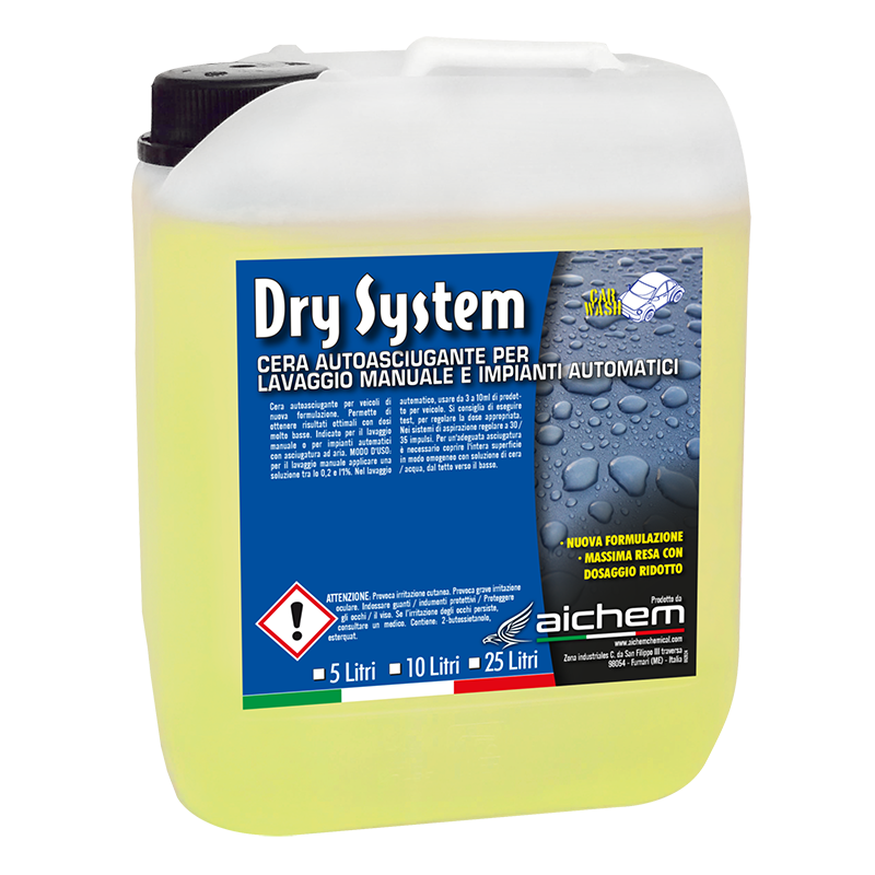 DRY SYSTEM – Cera Profesional Autoasciugante (para Lavado Automático)